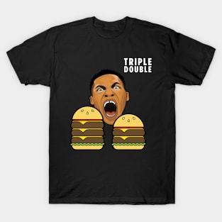 Westbrook Triple Double Hamburger Parody T-Shirt